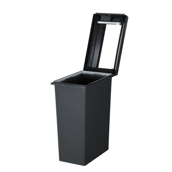 ゴミ箱 ダストボックス 45L ユニード フリップオープン45 チャコールブラック ごみ箱 キッチン 台所 日本製 新輝合成 | ブランド登録なし | 03