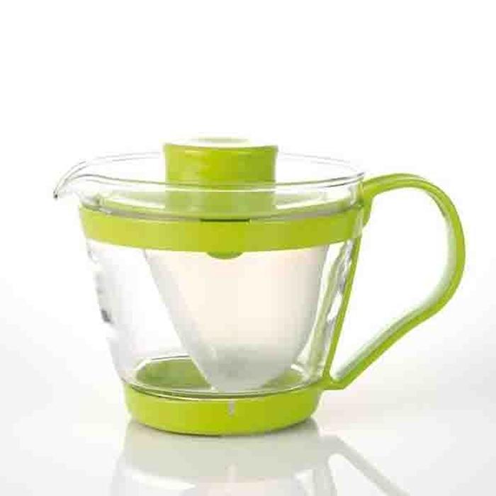 レンジのポット・茶器 まっちゃ色 ガラス 耐熱ガラス | 