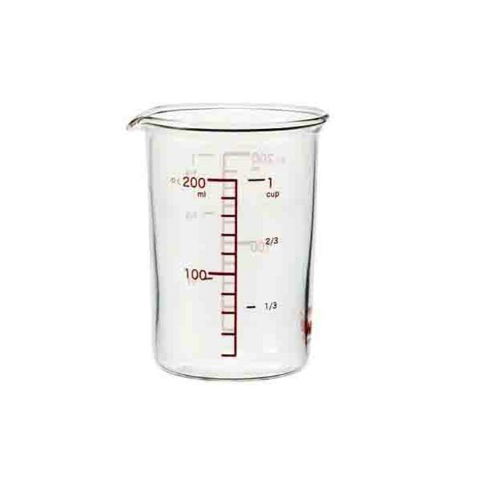 メジャーカップ（小） 200mL 耐熱ガラス 計量カップ 湯せん 電子レンジ | 