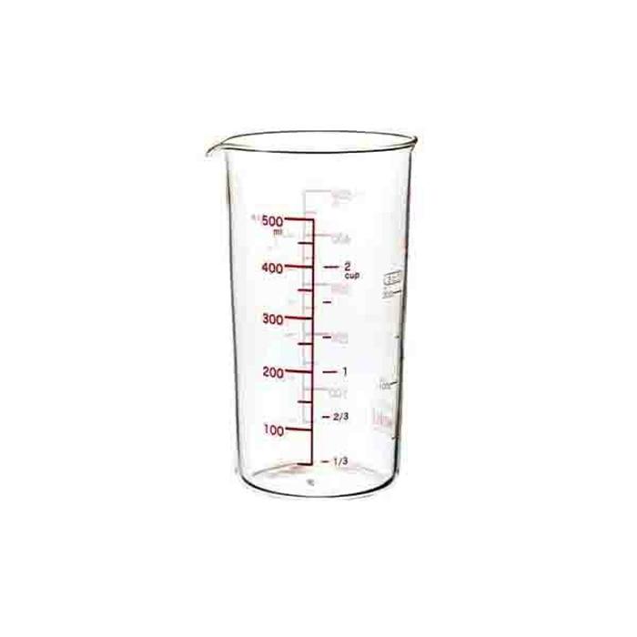 メジャーカップ（大） 500mL 耐熱ガラス 計量カップ 湯せん 電子レンジ | 