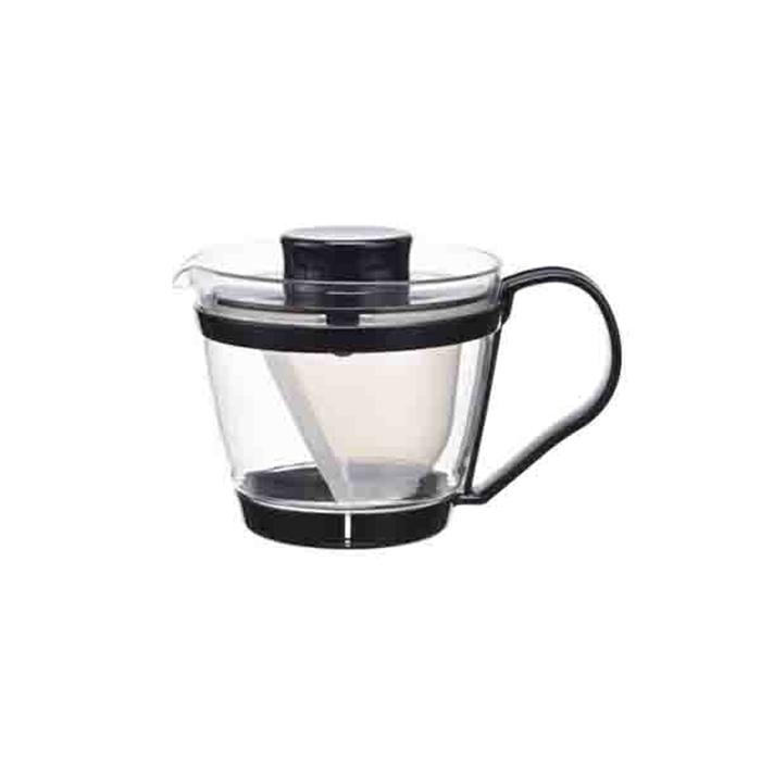 レンジのポット・茶器 ブラック ガラス 耐熱ガラス | 
