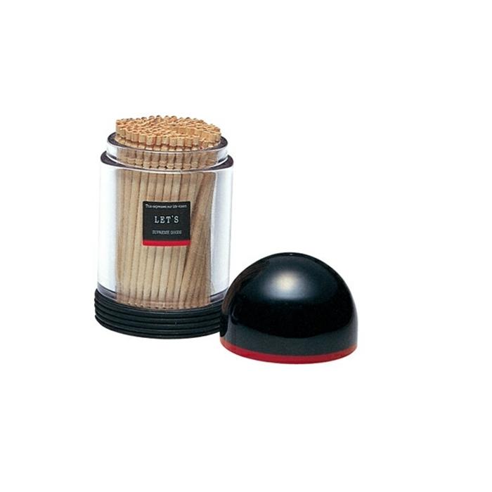 ようじ入れ レッツブラック 爪楊枝入れ ピック入れ 業務用 飲食店 キッチン小物 キッチン雑貨 卓上小物 おしゃれ |  | 01