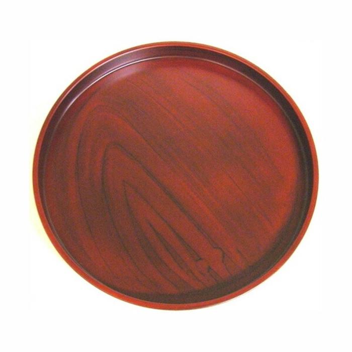 丸盆 栃杢目 トレー お盆 会席膳 飲食店 家庭用 業務用 おぼん トレイ | 