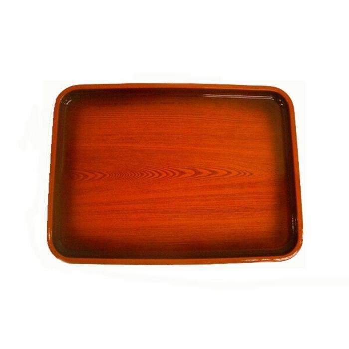 長盆 桂杢 すべり止め トレー お盆 会席膳 飲食店 家庭用 業務用 おぼん トレイ | 