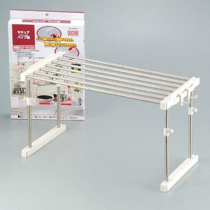 セキュア パイプ棚 キッチンラック 整理ラック 鍋 ヤカン 収納棚 キッチン収納ラック | 