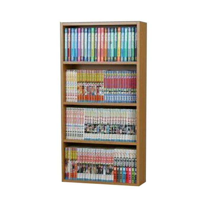 文庫本ラック Ｓ45 ブラウン 本棚 シンプル 薄型 スリム 省スペース コミックラック 収納棚 | 