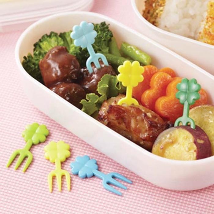 クローバーフォークピック 12本入 フードピック フルーツピック お弁当 飾り串 串 お弁当グッズ お弁当ピック パーティ おかずピック |  | 01