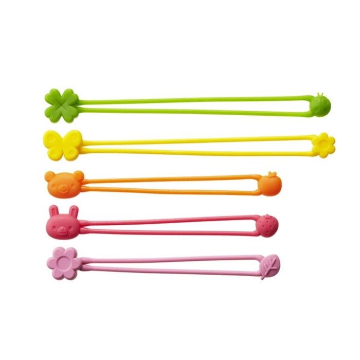 シリコン輪ゴムセット 5本入 ゴムバンド お弁当グッズ お弁当ゴム | 