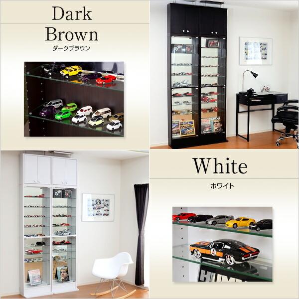 コレクションラック -Luke-ルーク 浅型ハイタイプ セット 本体+上置き |  | 02