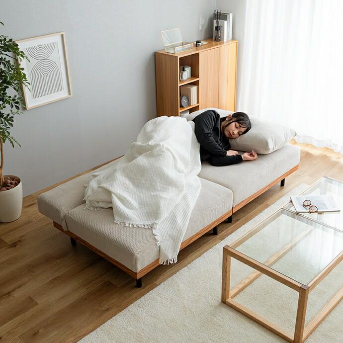 ソファ リクライニング コーデュロイ 肘無 一人掛け １P ソファー 布張り ファブリック ベージュ ホワイト おしゃれ 北欧 モダン カントリー リビング チェア | ブランド登録なし | 14