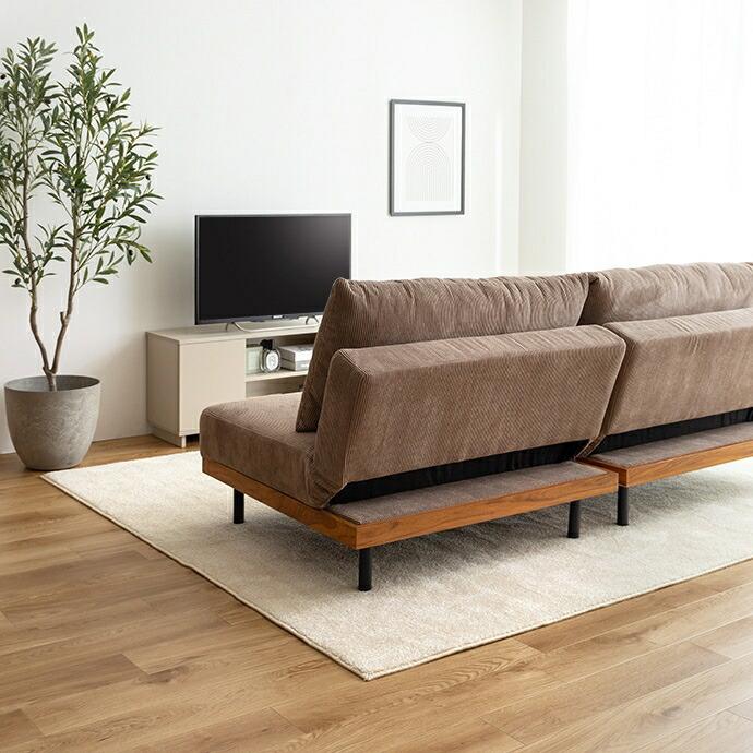 ソファ リクライニング コーデュロイ 肘無 一人掛け １P ソファー 布張り ファブリック ベージュ ホワイト おしゃれ 北欧 モダン カントリー リビング チェア | ブランド登録なし | 15