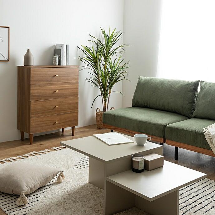 チェスト 脚付き 幅65cm 4段 引き出し収納 木目柄 木製 サイドチェスト 電話台 FAX台 おしゃれ 北欧 カントリー 和モダン アジアン ナチュラル ブラウン | ブランド登録なし | 15