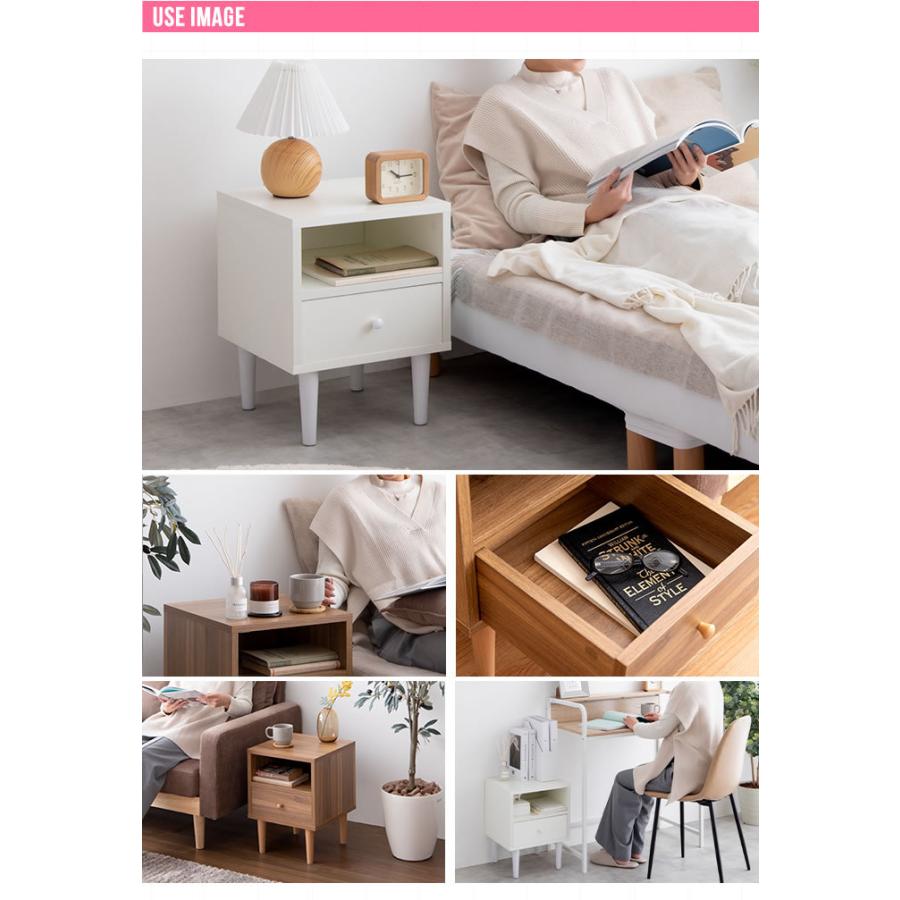 サイドキャビネット 幅35cm サイドテーブル 収納 引き出し Sasha モダン 北欧 ナイトテーブル リビング 寝室 おしゃれ ソファー横 ソファテーブル ミニテーブル |  | 12