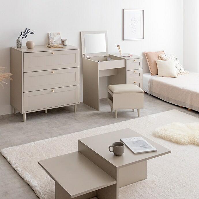 ドレッサーデスク 鏡台 スツール付き 化粧台 ドレッサー USB付き コンセント付き デスク 引出し 木製 2WAY 引き出し付き おしゃれ かわいい 北欧 椅子付き | ブランド登録なし | 14