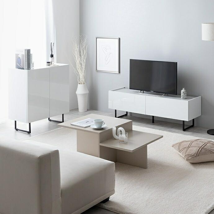 テレビ台 幅120cm テレビボード ローボード 鏡面 おしゃれ かっこいい モダン 北欧 インテリア クラシック TV台 TVボード テレビラック リビングボード リビング | ブランド登録なし | 13