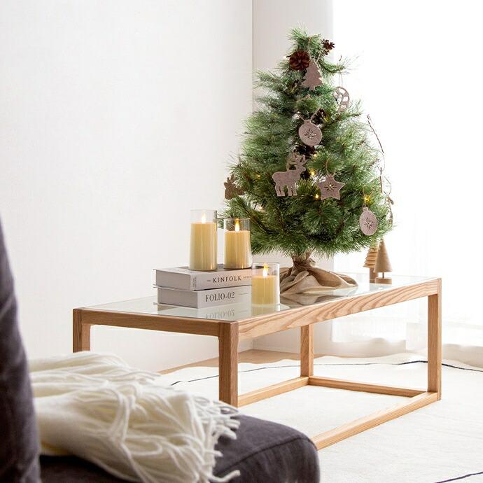 クリスマスツリー 高さ90cm Xmas LEDライト 松ぼっくり 電池式 コンパクト 小さめ 小さい オブジェクト 飾り イベント 行事 Chalon | ブランド登録なし | 14