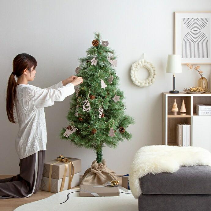 クリスマスツリー 高さ90cm Xmas LEDライト 松ぼっくり 電池式 コンパクト 小さめ 小さい オブジェクト 飾り イベント 行事 Chalon | ブランド登録なし | 15