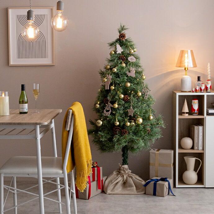 クリスマスツリー 高さ90cm Xmas LEDライト 松ぼっくり 電池式 コンパクト 小さめ 小さい オブジェクト 飾り イベント 行事 Chalon | ブランド登録なし | 16