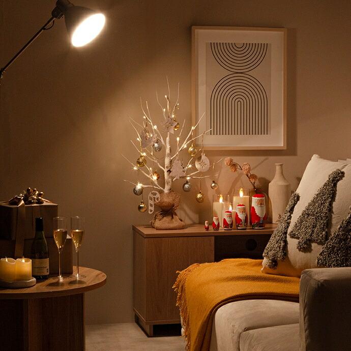 白樺風ツリー 高さ150cm ブランチツリー Schnee オブジェ 飾り物 置き物 LEDライト クリスマスツリー おしゃれ 北欧 カントリー クリスマス かわいい インテリア | ブランド登録なし | 16