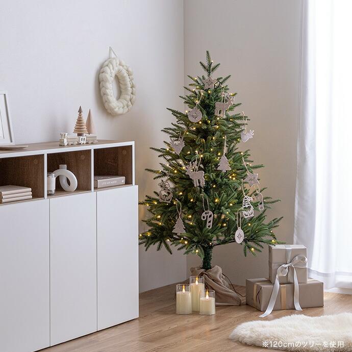 クリスマスツリー 高さ120cm  Xmas LEDライト ツリースカート ワイヤー入り 電飾 かわいい 電球 コンパクト 北欧 カントリー クリスマスパーティー クリスマス会 | ブランド登録なし | 13