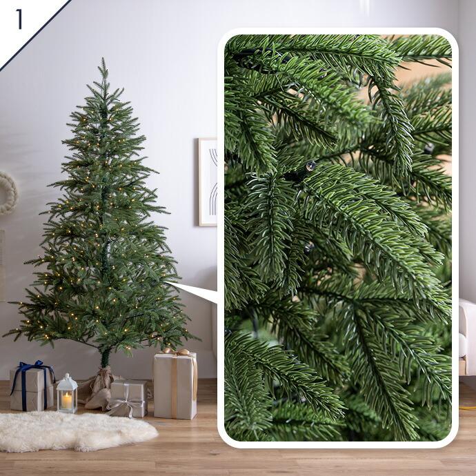 クリスマスツリー 高さ120cm  Xmas LEDライト ツリースカート ワイヤー入り 電飾 かわいい 電球 コンパクト 北欧 カントリー クリスマスパーティー クリスマス会 | ブランド登録なし | 03