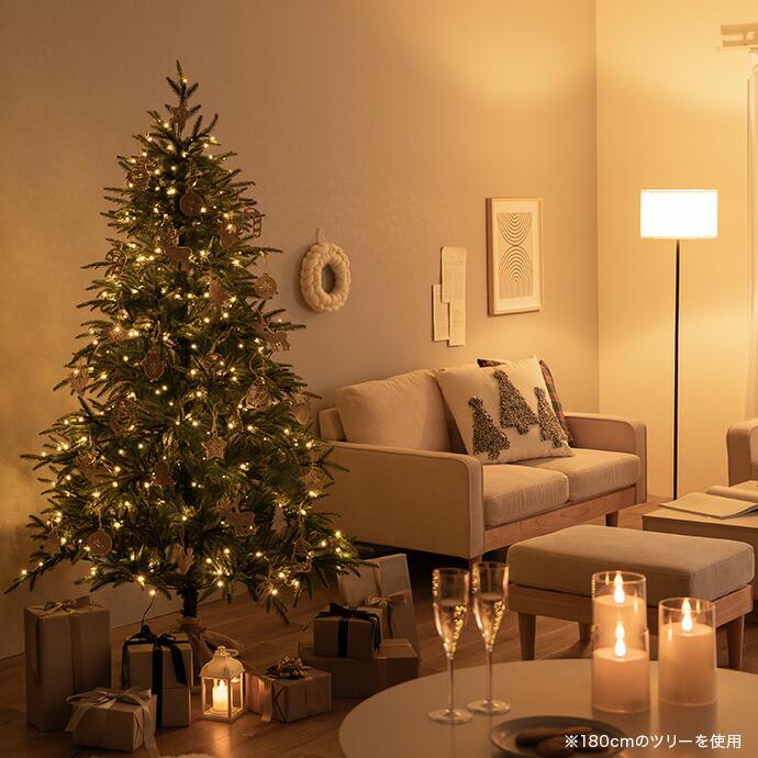 クリスマスツリー 高さ150cm  Xmas LEDライト ツリースカート ワイヤー入り 電飾 かわいい 電球 コンパクト 北欧 カントリー クリスマスパーティー クリスマス会 | ブランド登録なし | 14