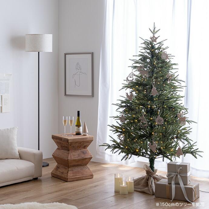 クリスマスツリー 高さ150cm  Xmas LEDライト ツリースカート ワイヤー入り 電飾 かわいい 電球 コンパクト 北欧 カントリー クリスマスパーティー クリスマス会 | ブランド登録なし | 15