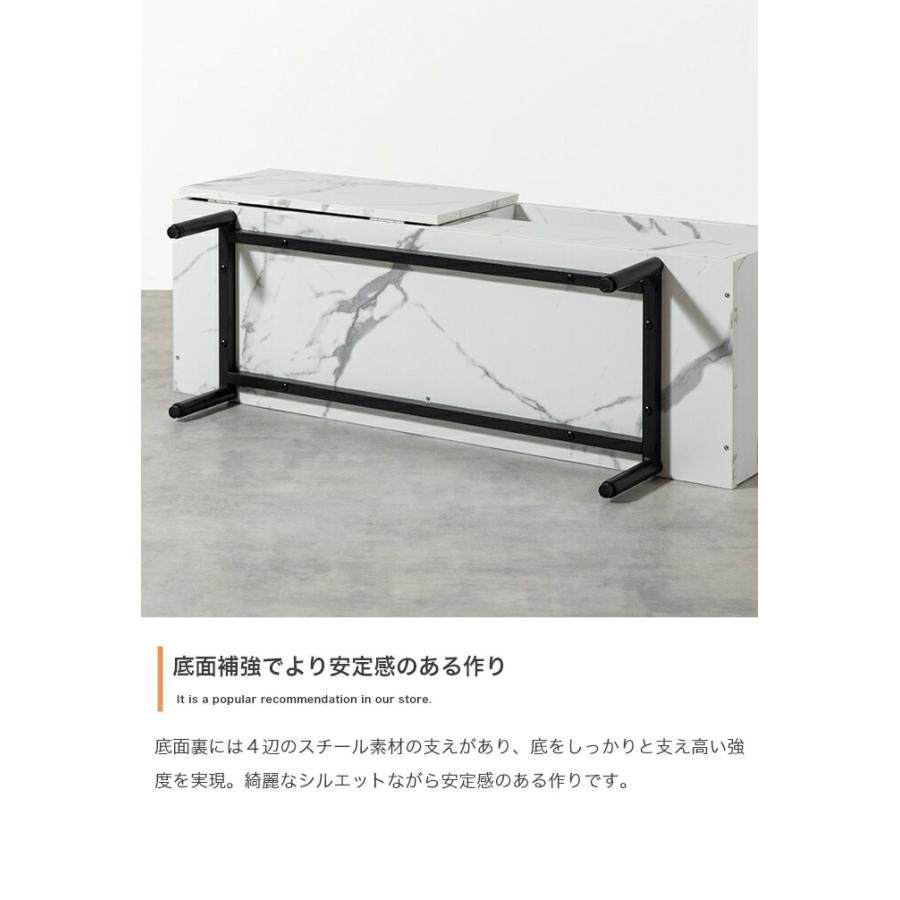 テレビ台 大理石柄 テレビボード 幅100cm おしゃれ デザイン 北欧 モダン クラシック マーブルホワイト マーブルブラック ローボード TV台 TVボード テレビラッ | ブランド登録なし | 10