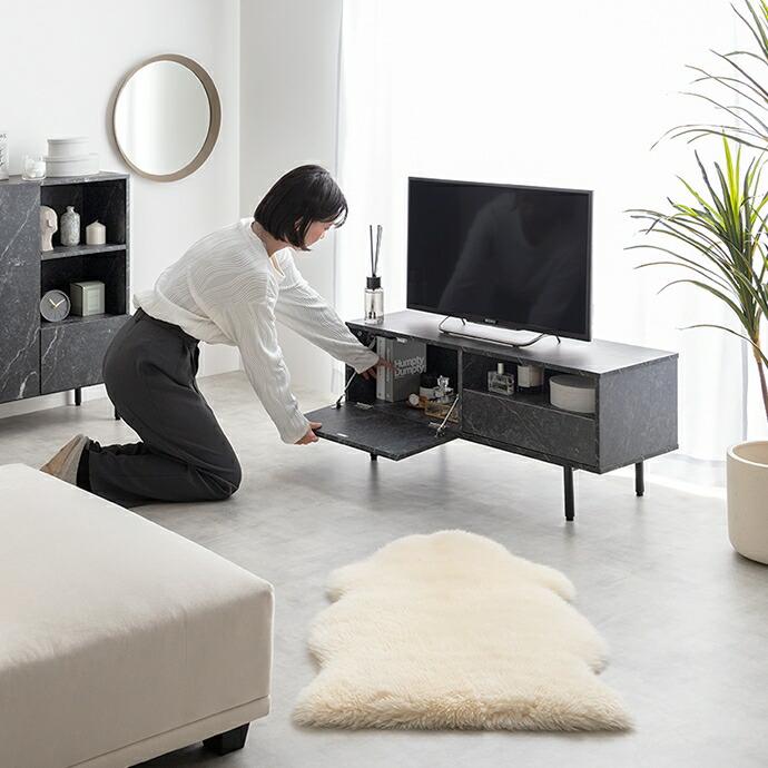 テレビ台 大理石柄 テレビボード 幅100cm おしゃれ デザイン 北欧 モダン クラシック マーブルホワイト マーブルブラック ローボード TV台 TVボード テレビラッ | ブランド登録なし | 13