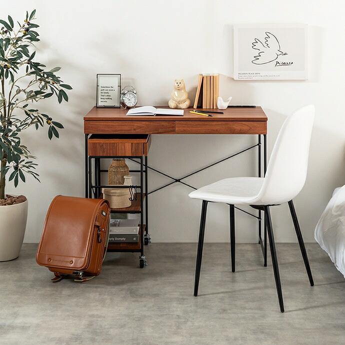 デスク&ラックセット パソコンデスク 引き出し付き 収納付き 幅90cm 電源付 USB付き コンパクト 省スペース デスクワゴン 一人暮らし 木製 PCデスク 引出し | ブランド登録なし | 16