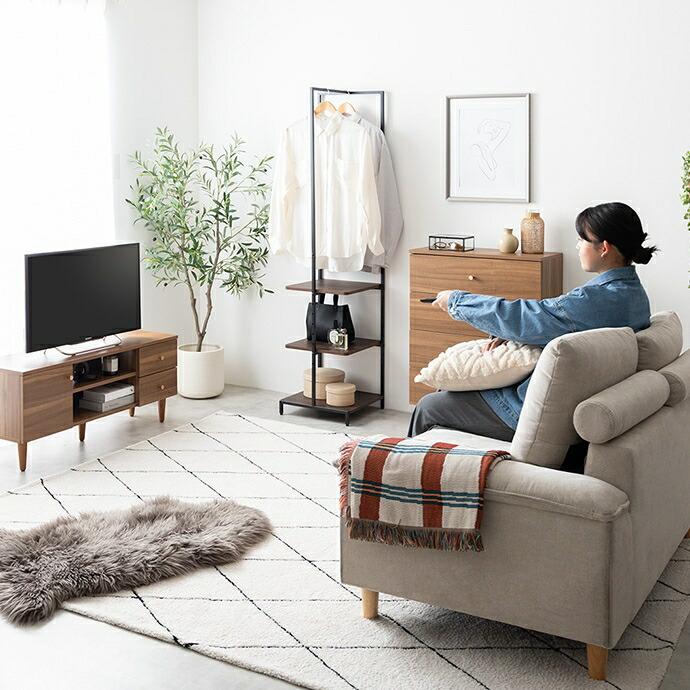 ハンガーラック 棚付き キャスター付き スリム 幅40cm 可動棚 ストーングレー ナチュラル ブラウン 一人暮らし おしゃれ コンパクト 省スペース カバン置き コ | ブランド登録なし | 16