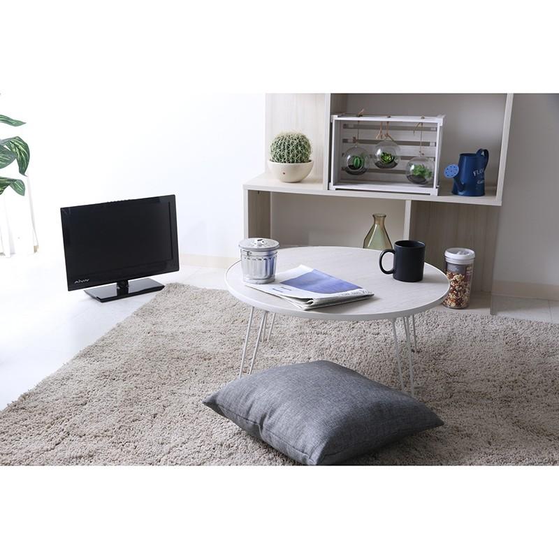 3個入り ローテーブル 丸60cm 円型 折れ脚 折り畳み 折りたたみ リビングテーブル センターテーブル ちゃぶ台 机 ワークテーブル |  | 03