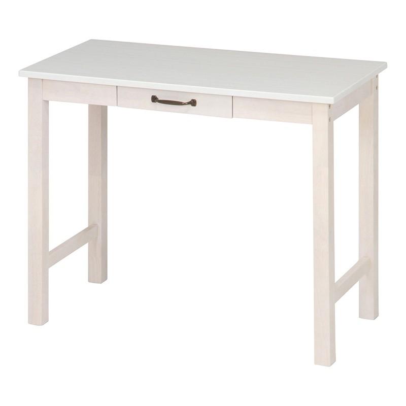 デスク 幅90cm 書斎デスク 書斎机 作業台 パソコンデスク 引き出し 収納付き マンチェスター  ワークデスク おしゃれ 塩系 | 