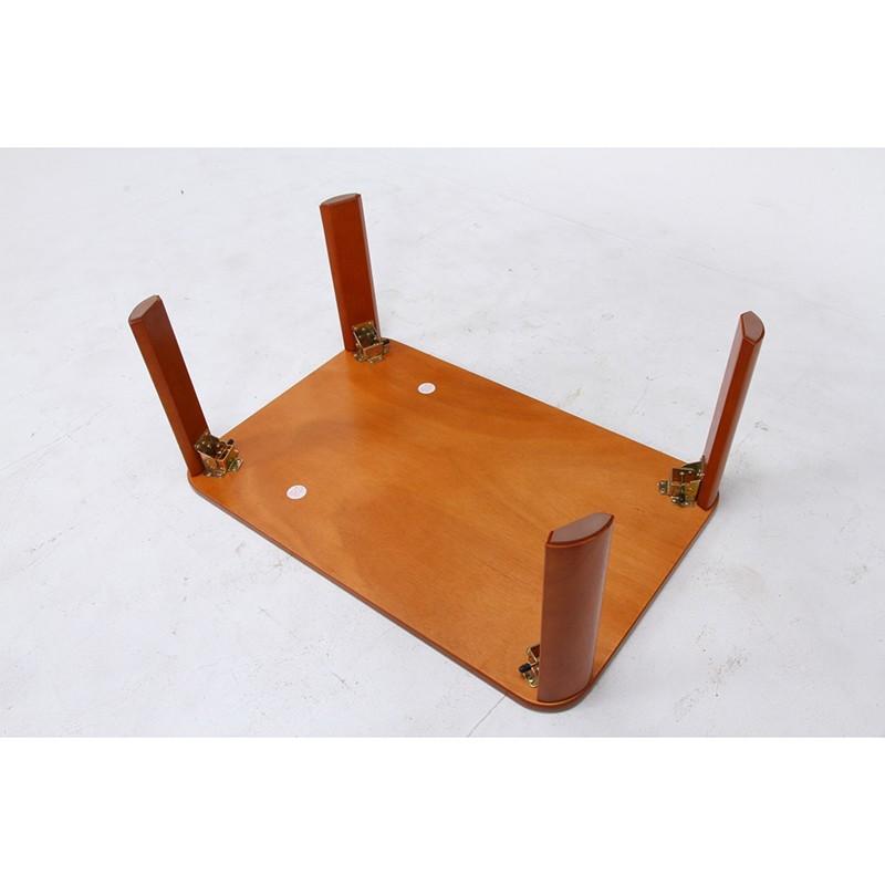 折脚ローテーブル 105×75cm リビングテーブル 折り畳み 折りたたみ センターテーブル カフェテーブル 机 作業台 ワークテーブル 卓座 木 |  | 03