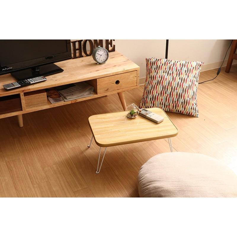 ちゃぶ台 45×30cm 折れ脚 折りたたみテーブル 折り畳み ローテーブル センターテーブル リビングテーブル 小さい コンパクト 省スペース ナチュラル |  | 05
