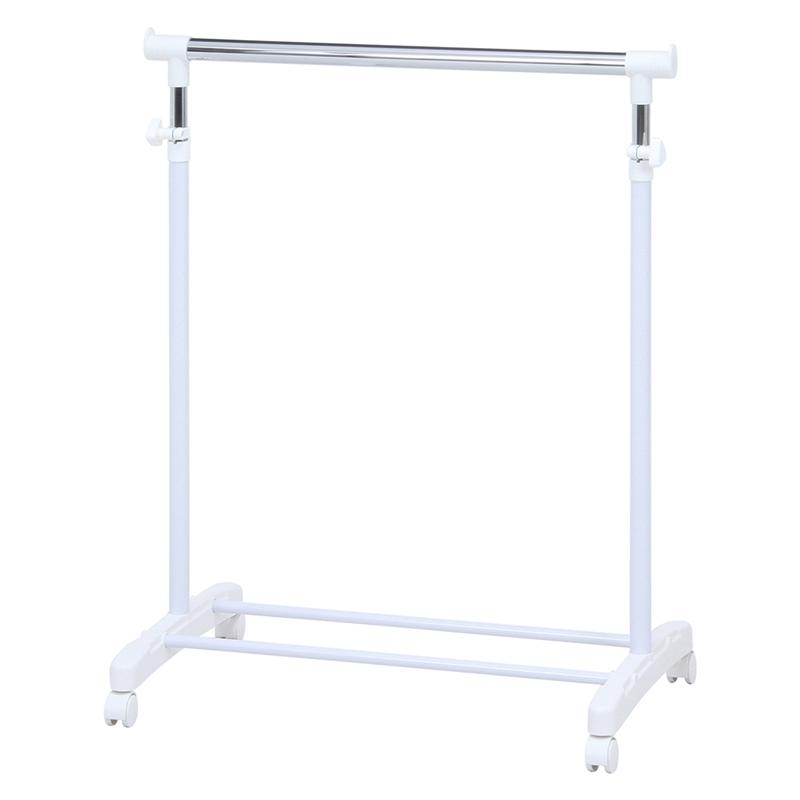 6個セット まとめ買い パイプシングルハンガー ハンガーラック コートハンガー キャスター付き 洋服ラック 洋服掛け 省スペース 丈夫 伸縮 高さ調整 |  | 01