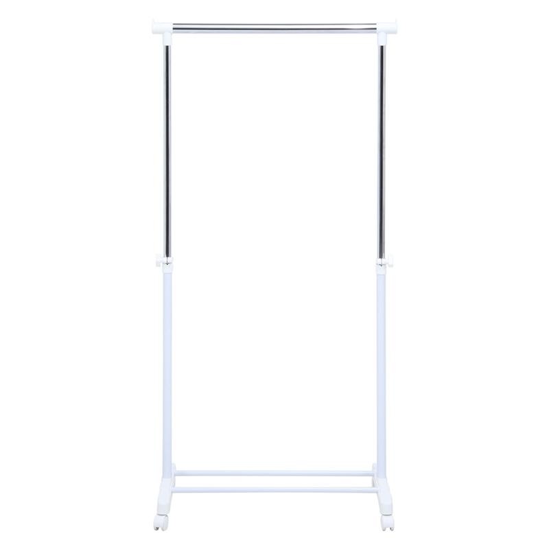 6個セット まとめ買い パイプシングルハンガー ハンガーラック コートハンガー キャスター付き 洋服ラック 洋服掛け 省スペース 丈夫 伸縮 高さ調整 |  | 02