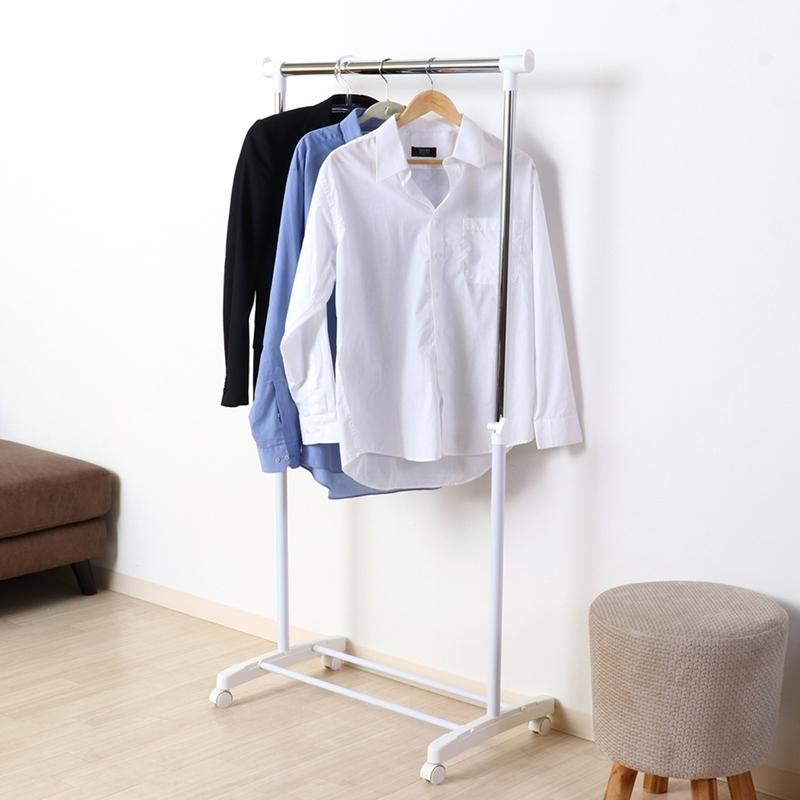 6個セット まとめ買い パイプシングルハンガー ハンガーラック コートハンガー キャスター付き 洋服ラック 洋服掛け 省スペース 丈夫 伸縮 高さ調整 |  | 06