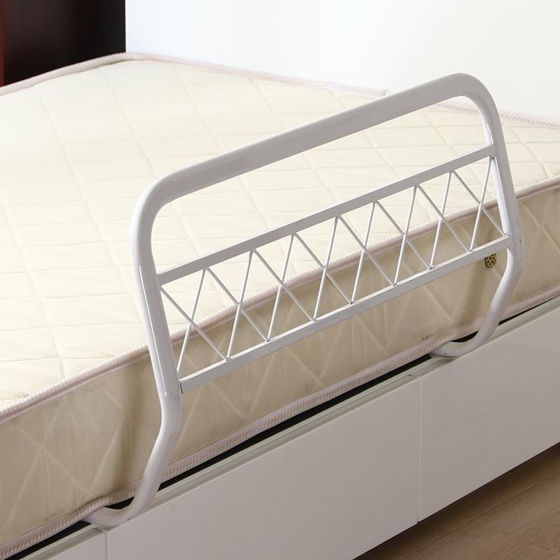 4個セット まとめ買い ベッドガード ホワイト 布団ずれ防止 寝室 転落防止 サイドガード ベッドフェンス おしゃれ シンプル |  | 04