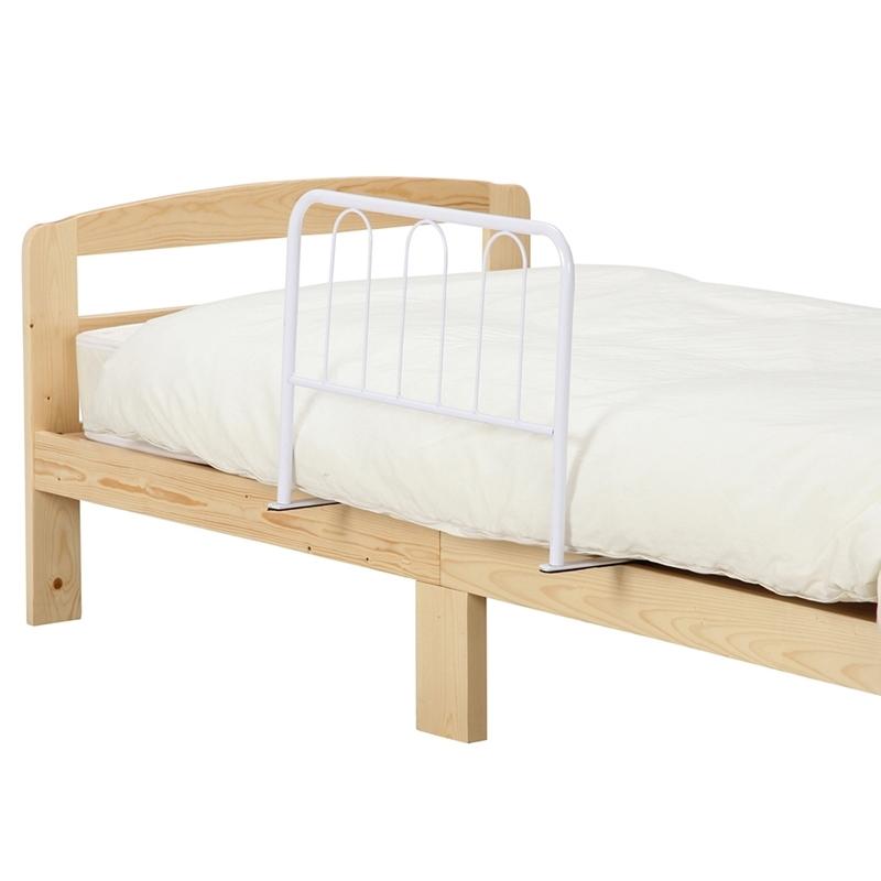 3個セット まとめ買い ベッドガードハイタイプ ホワイト 布団ずれ防止 寝室 転落防止 サイドガード ベッドフェンス おしゃれ シンプル |  | 03