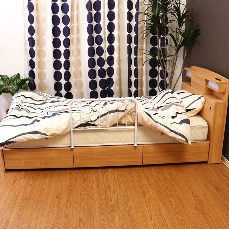 3個セット まとめ買い ベッドガードハイタイプ ホワイト 布団ずれ防止 寝室 転落防止 サイドガード ベッドフェンス おしゃれ シンプル |  | 06