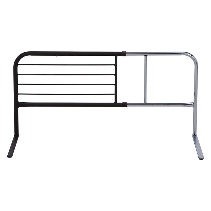 3個セット まとめ買い スライドベッドガード 横伸縮 ハイタイプ ブラウン 布団ずれ防止 寝室 転落防止 サイドガード ベッドフェンス おしゃれ シンプル |  | 02