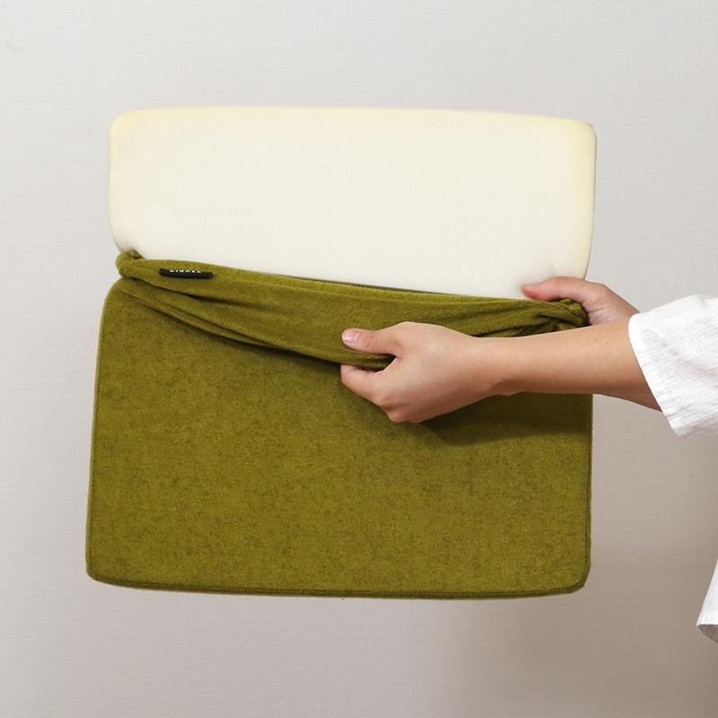 5個セット まとめ買い サーケル 低反発シートクッション モス 幅38cm 角形 四角 リビングクッション 北欧 座布団 フロアクッション 無地 5cm厚 ウレタン 布地 |  | 03