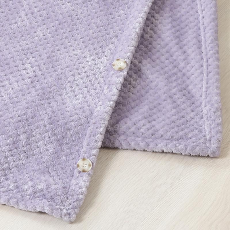 6枚セット まとめ買い サーケル ワッフルフリース ブランケット 120×140cm ライラック ひざ掛け 肌掛け 大判 ハーフケット ひざ掛け ひざかけ 膝掛け オフィス |  | 02