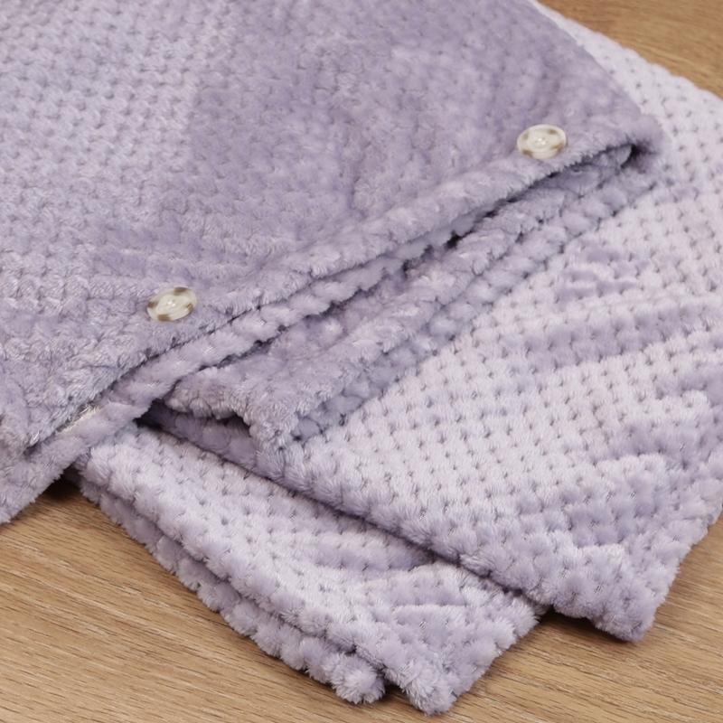 6枚セット まとめ買い サーケル ワッフルフリース 着るブランケット ポンチョ ライラック ひざ掛け 肌掛け ハーフケット ひざかけ 膝掛け オフィス 車中 |  | 03