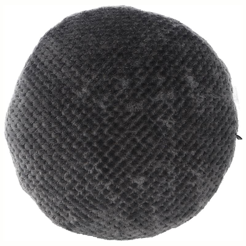 6個セット まとめ買い サーケル ワッフルフリース モチモチクッション 直径40cm スチール ラウンド 丸 円形 リビングクッション 座布団 無地 17cm厚 | 