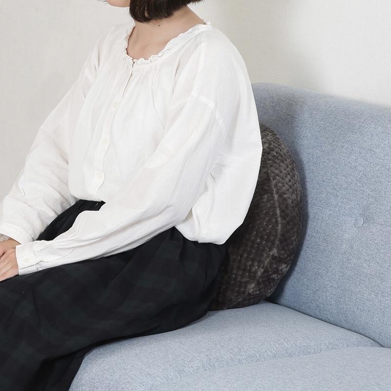 6個セット まとめ買い サーケル ワッフルフリース モチモチクッション 直径40cm スチール ラウンド 丸 円形 リビングクッション 座布団 無地 17cm厚 |  | 03