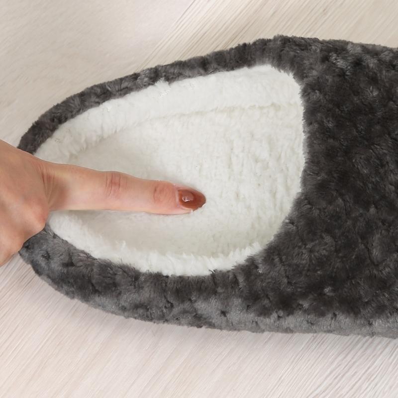 6足セット まとめ買い サーケル ワッフルフリース ルームシューズ スチール レディース メンズ 来客 おしゃれ あったか 室内履き |  | 03