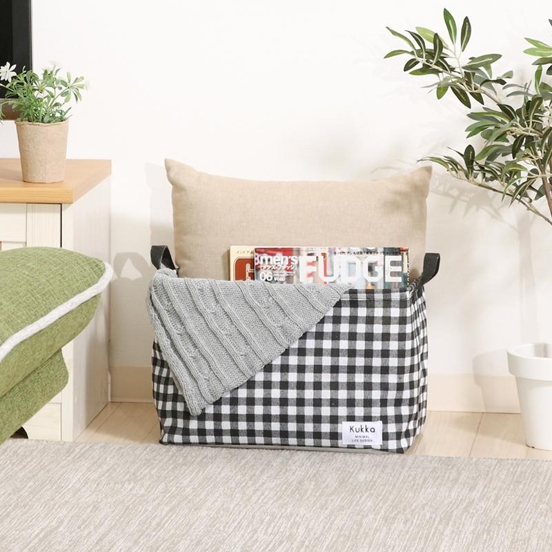 6個セット まとめ買い ファブリックインナーボックス ブラック 取っ手付き 収納ボックス ストレージボックス トイボックス 収納ケース カラーボックス 布製 |  | 04