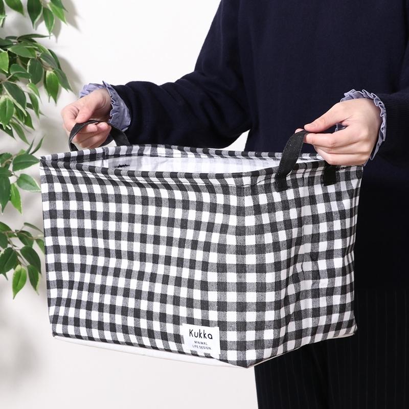 6個セット まとめ買い ファブリックインナーボックス ブラック 取っ手付き 収納ボックス ストレージボックス トイボックス 収納ケース カラーボックス 布製 |  | 05